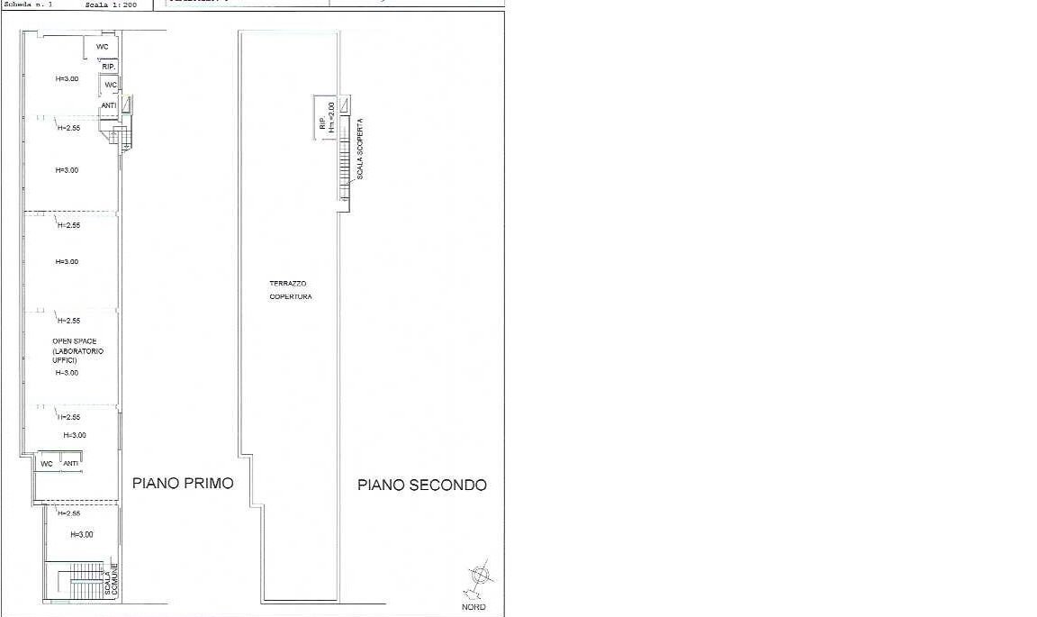 Office via Roma, Calderara di Reno - floor plans 1