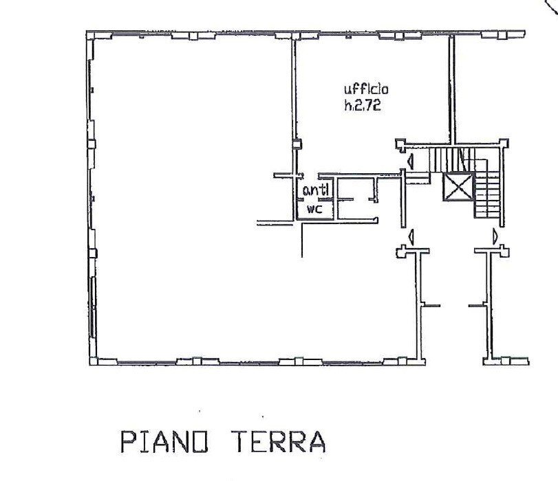 Office via Canova, Bologna (neighborhood Mazzini) - floor plans 1