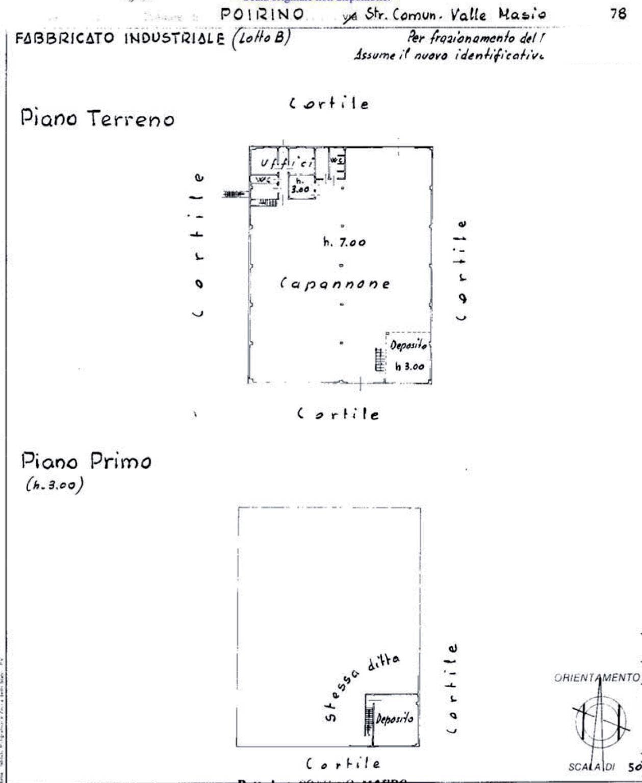 Capannone Frazione Masio, 78, Poirino - planimetria 1