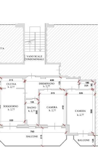 Three-room apartment via Provinciale San Bartolomeo, 19, Chiusa di Pesio - floor plans 1