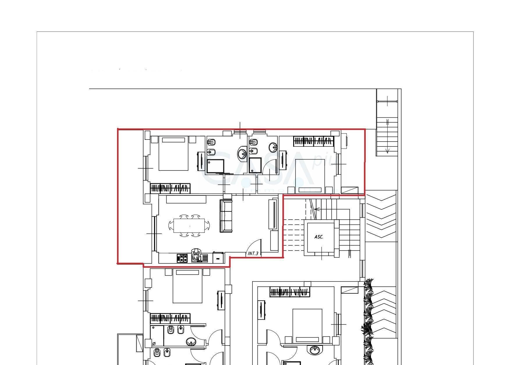 Foto 10 - Trilocale Viale Rinascimento, San Benedetto del Tronto - planimetria 1