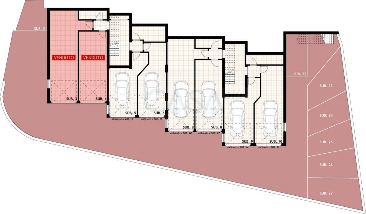 Foto 12 - Trilocale Contrada san martino, Colonnella - planimetria 1