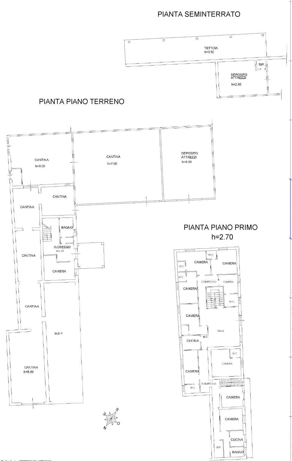 Rustic strada San Nicolao, 87, Nizza Monferrato - floor plans 1
