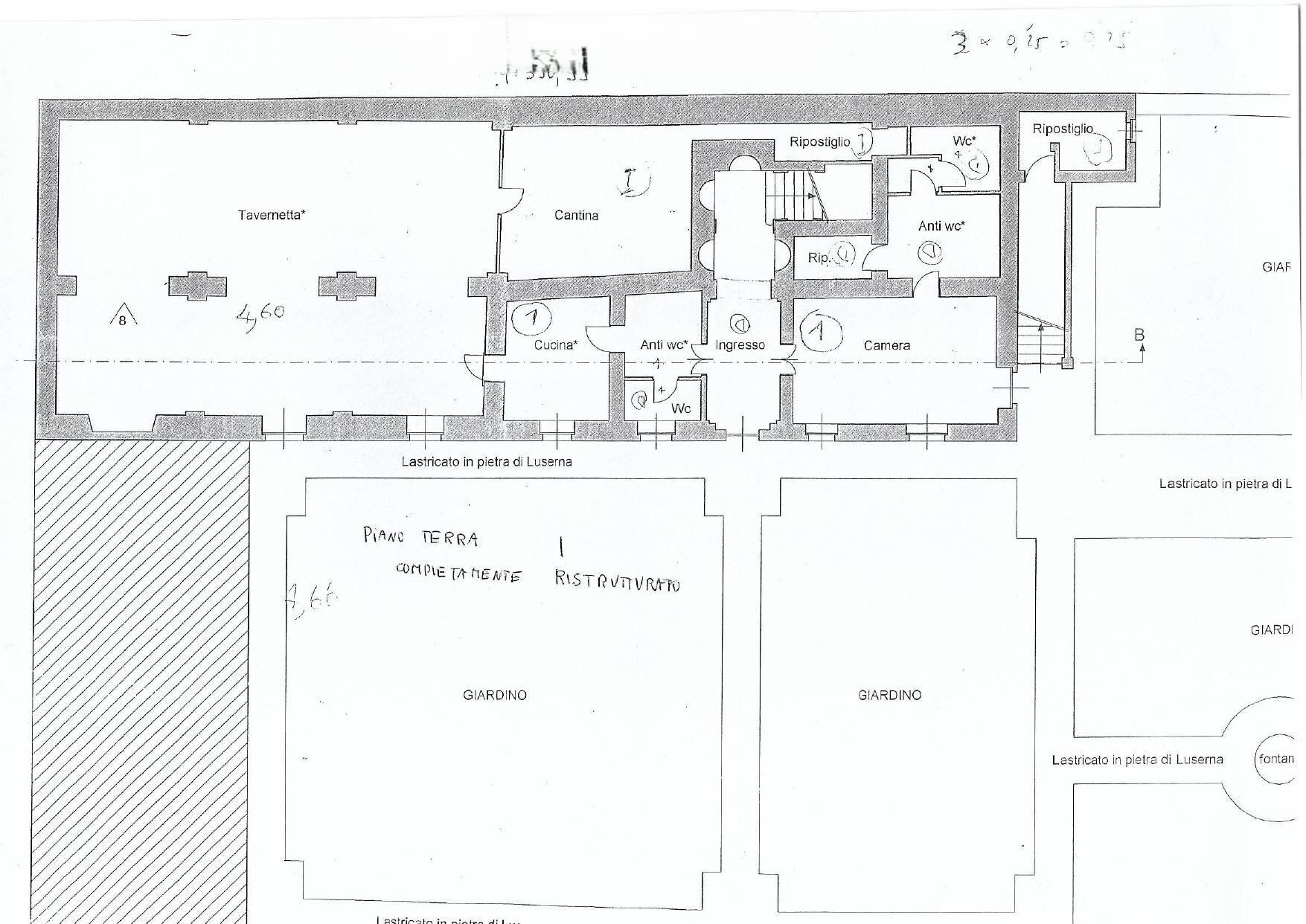 Villa strada Ville, 6, Costigliole d'Asti - planimetria 1