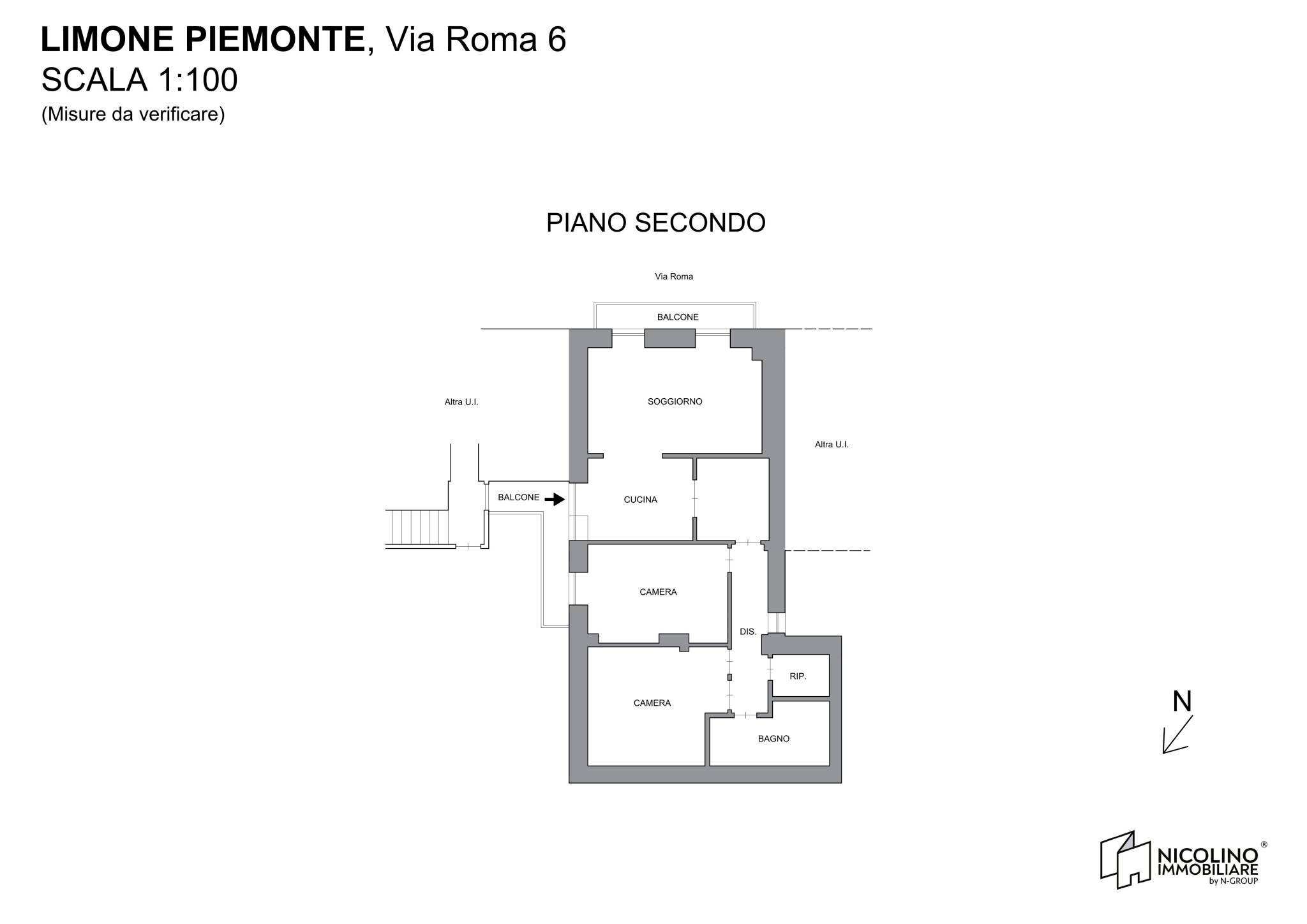 Four-room apartment via Roma, 6, Limone Piemonte - floor plans 1