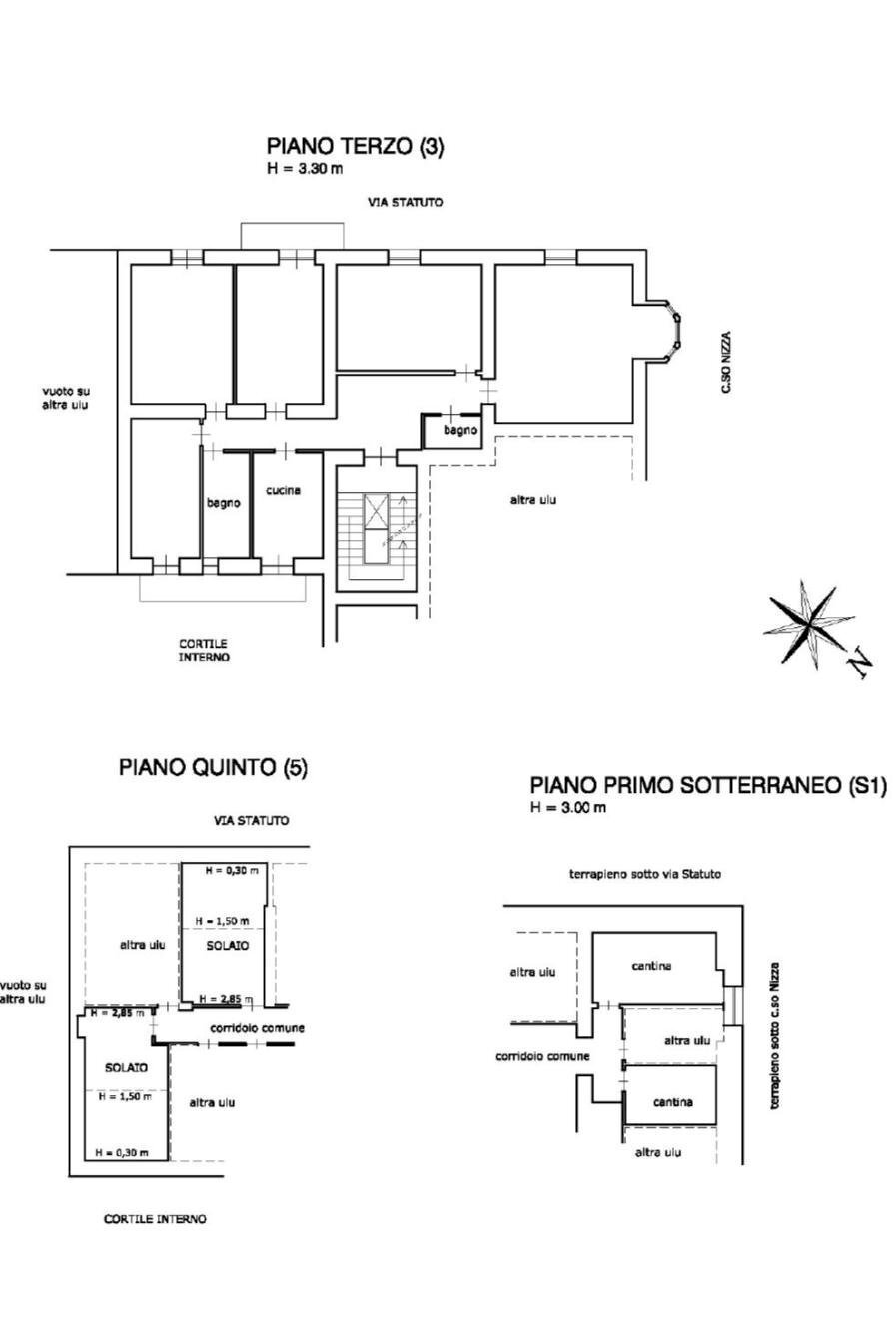 Apartment corso Nizza, 9, Cuneo (neighborhood Centro) - floor plans 1