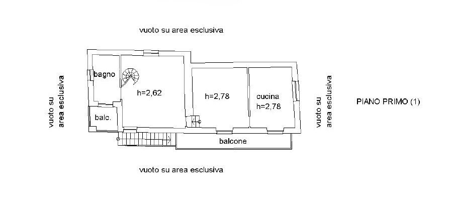 Villa Frazione Molino, 27, Valloriate - floor plans 1