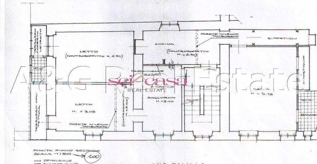Foto 18 - Appartamento Massa Marittima - planimetria 1