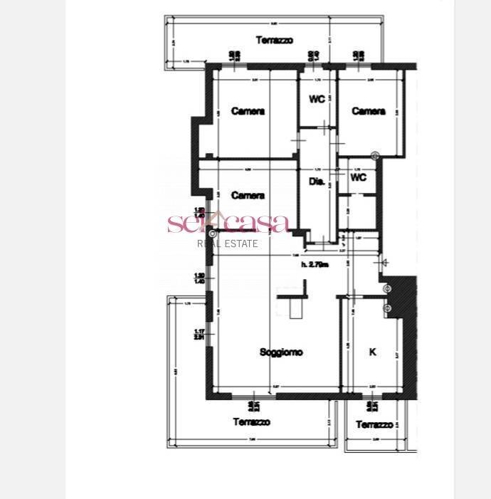 Foto 29 - Appartamento Grosseto - planimetria 1