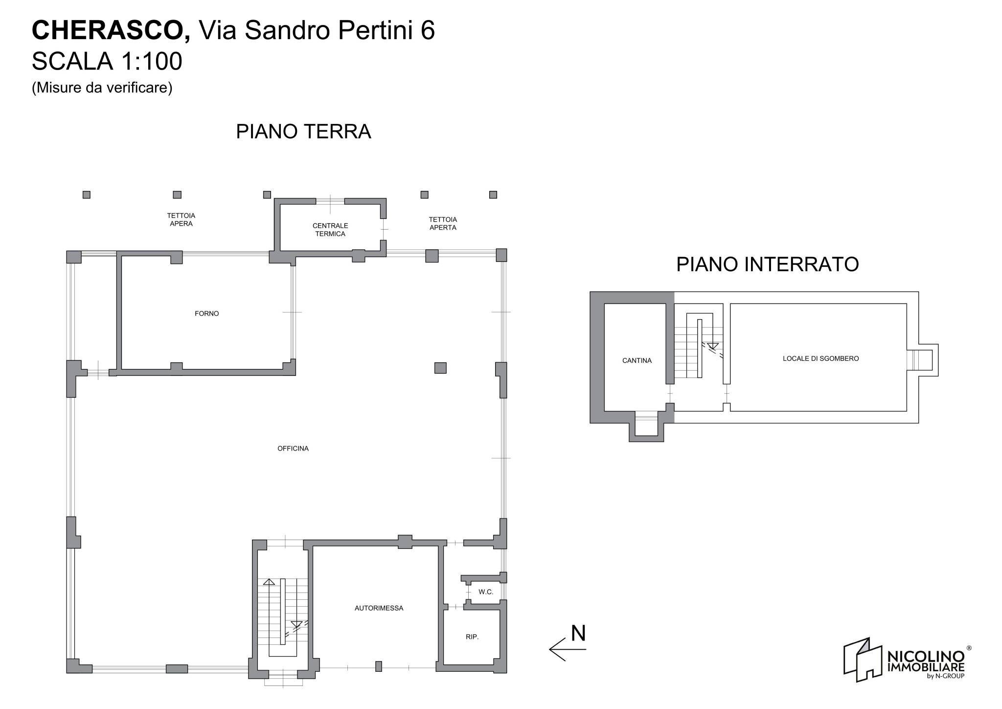 Villa via Sandro Pertini, 6, Cherasco - floor plans 1