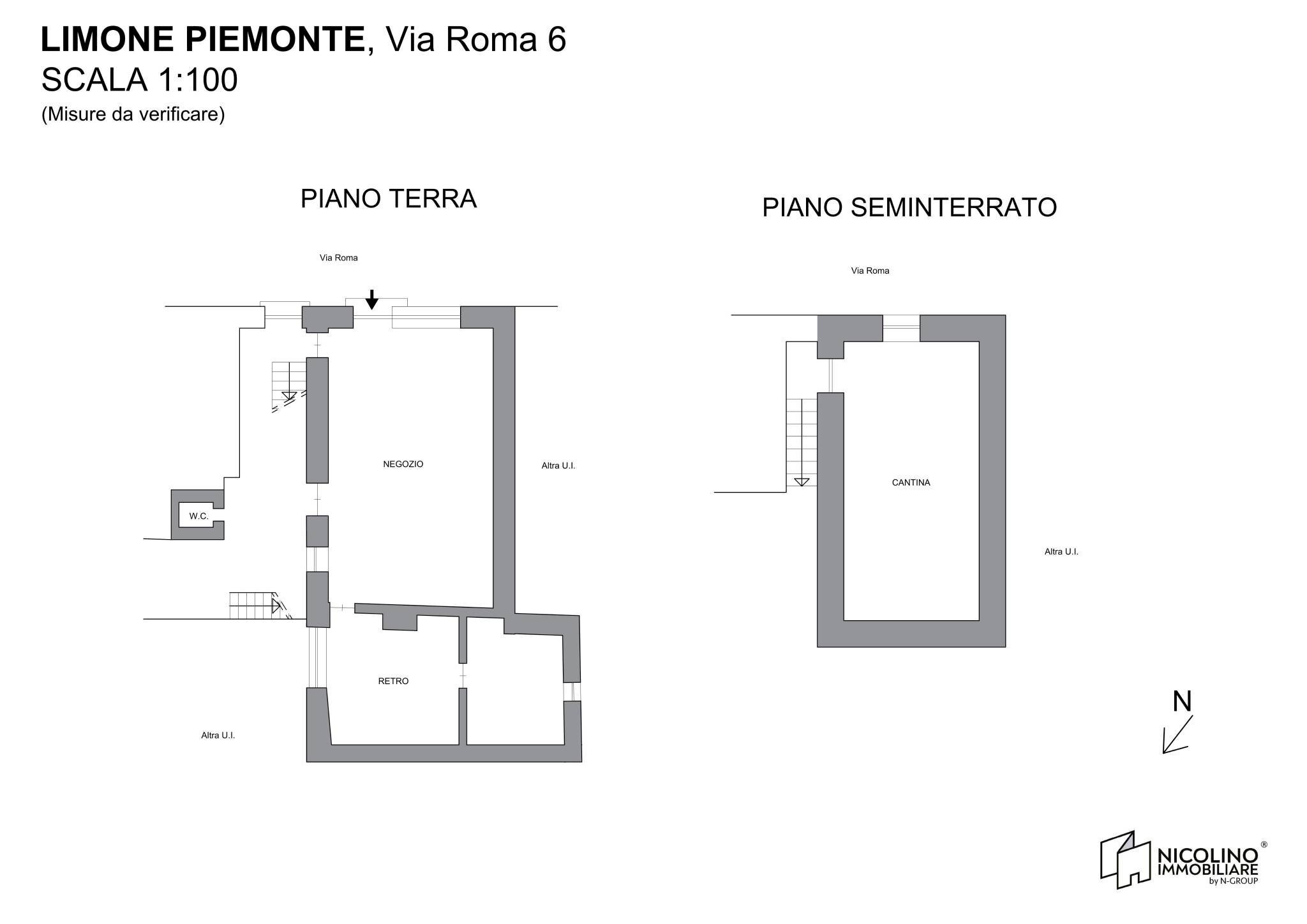Shop via Roma, 6, Limone Piemonte - floor plans 1