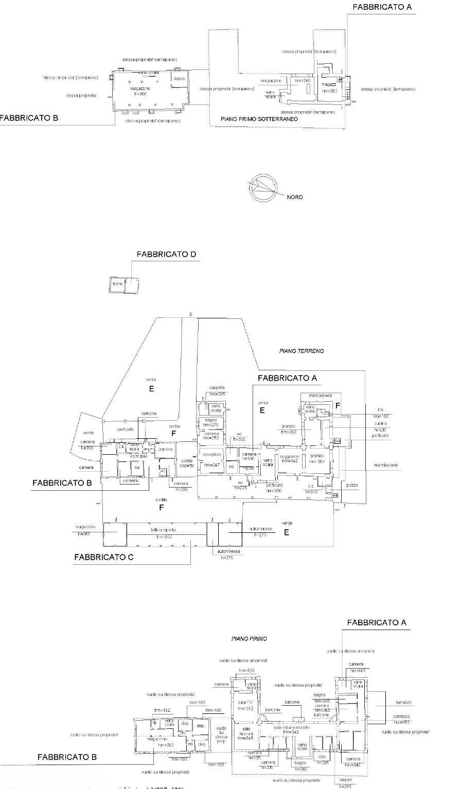 Villa via La Morra, Cherasco - floor plans 1