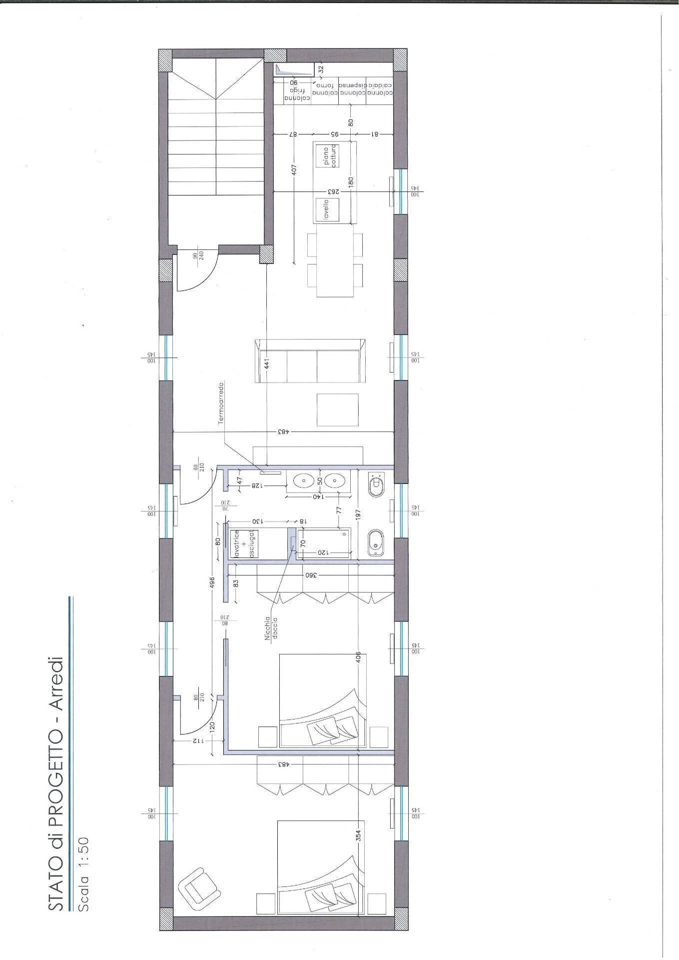Foto 1 - Three-room apartment Via G. Galilei, San Benedetto del Tronto - floor plans 1