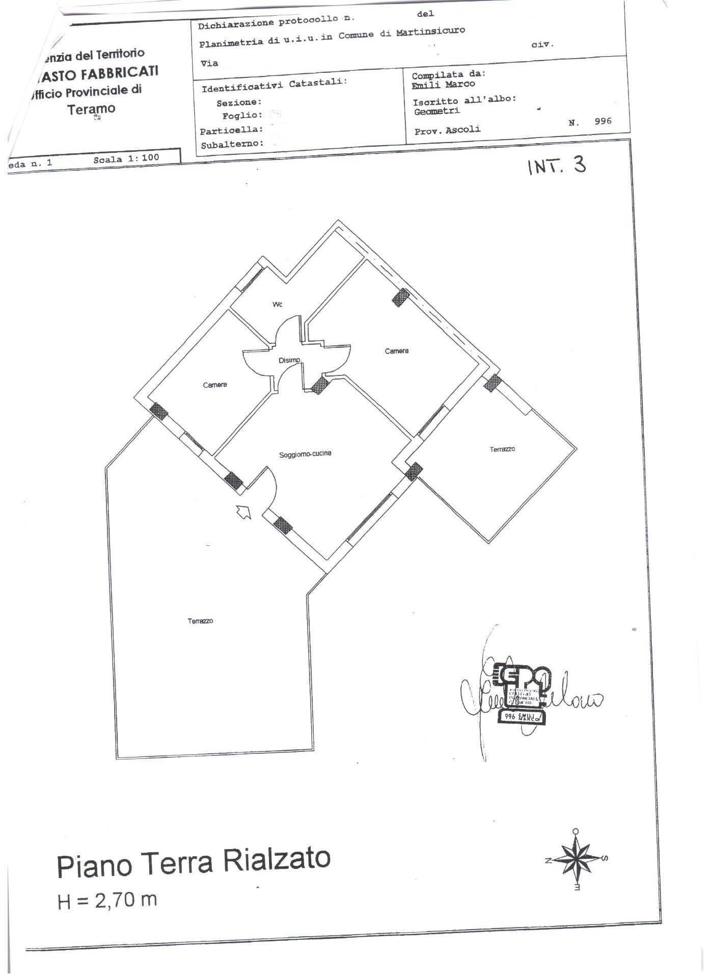 Foto 14 - Three-room apartment Via Tamerici, Martinsicuro - floor plans 1