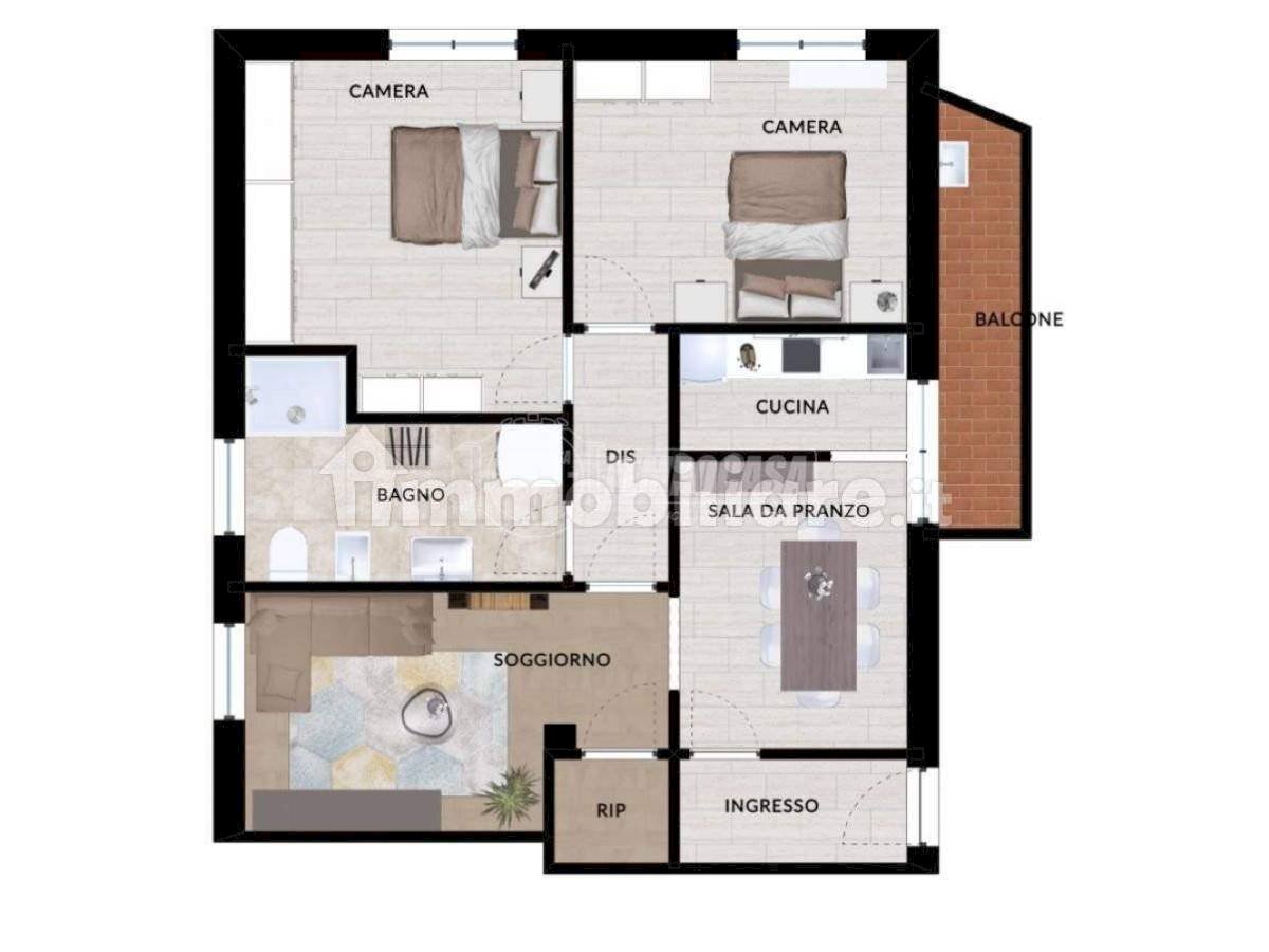 Foto 11 - Bilocale Viale De Gasperi, San Benedetto del Tronto - planimetria 1