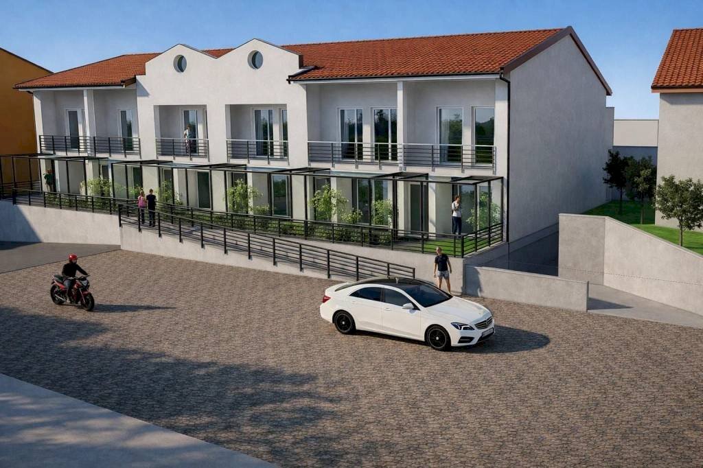 Facciata - Villa a Schiera via San Biagio, Monguzzo - foto 3