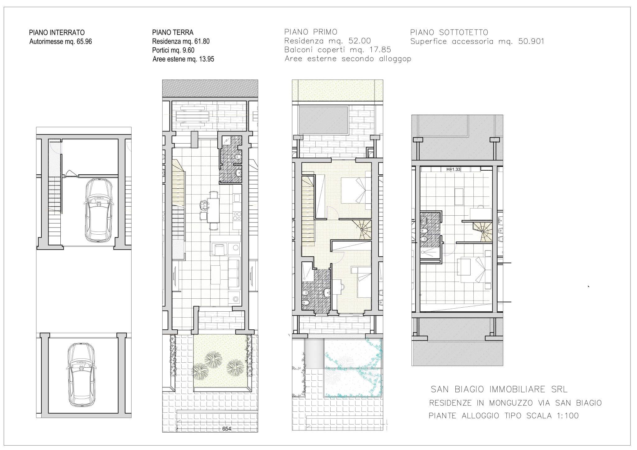 Villa a Schiera via San Biagio, Monguzzo - planimetria 1