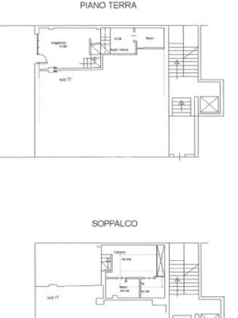 Bilocale Via S. Carlo, Bologna (zona Centro Storico) - planimetria 1
