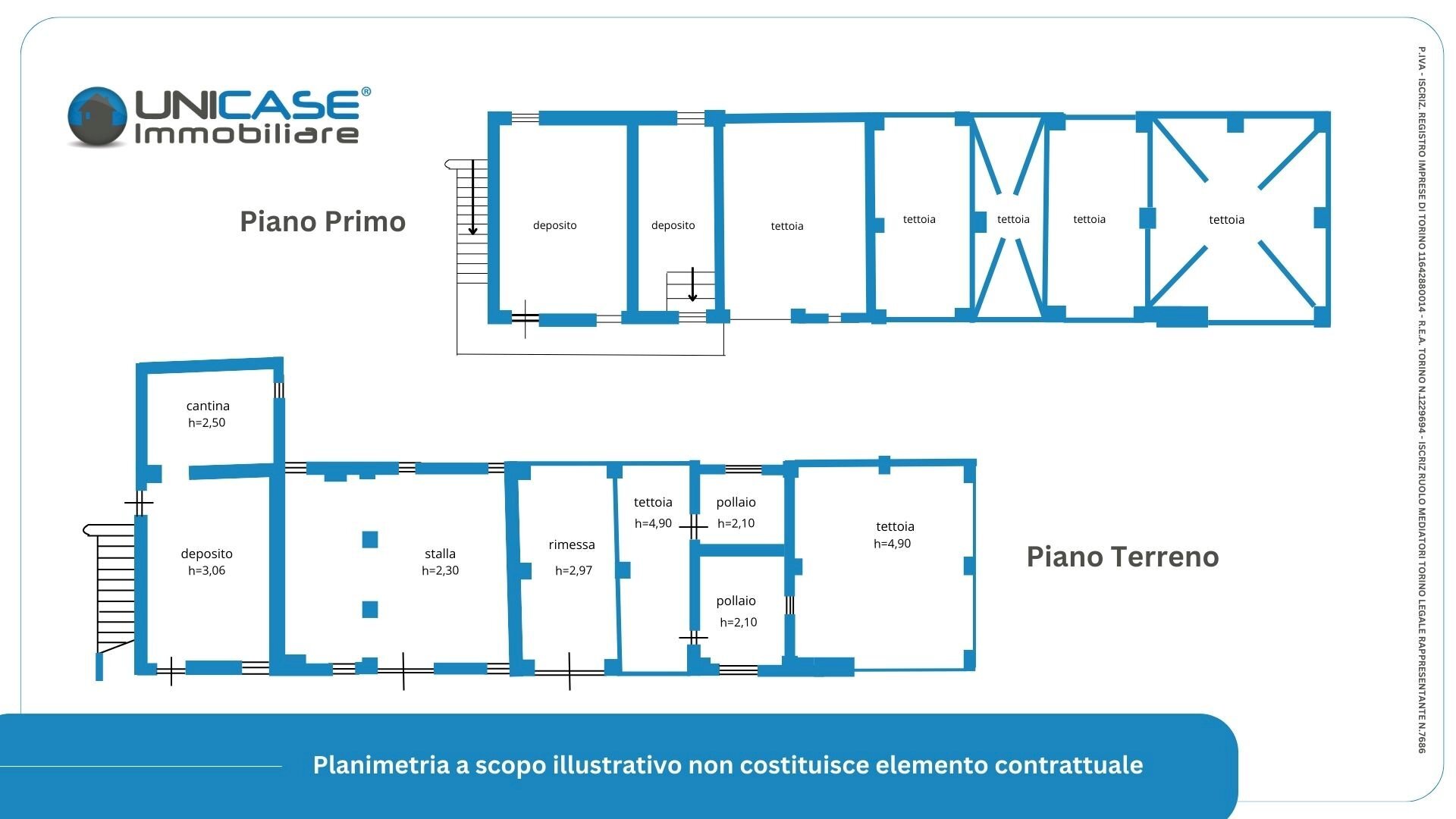 plan cascina - Farmhouse via cascina bianca, 9, hamlet Crocera, Barge - floor plans 1