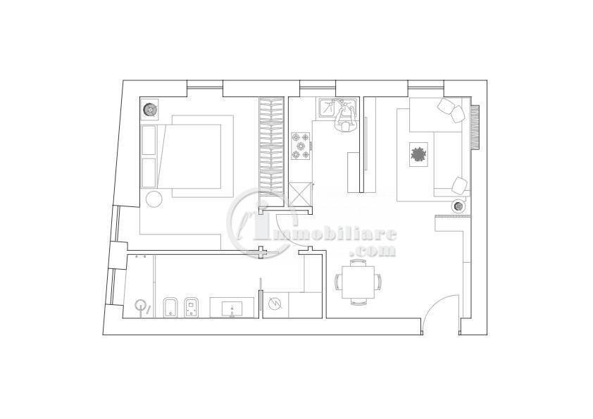 Foto 1 - Bilocale Via Leopoldo Bozzi
 
12, Corsico - planimetria 1