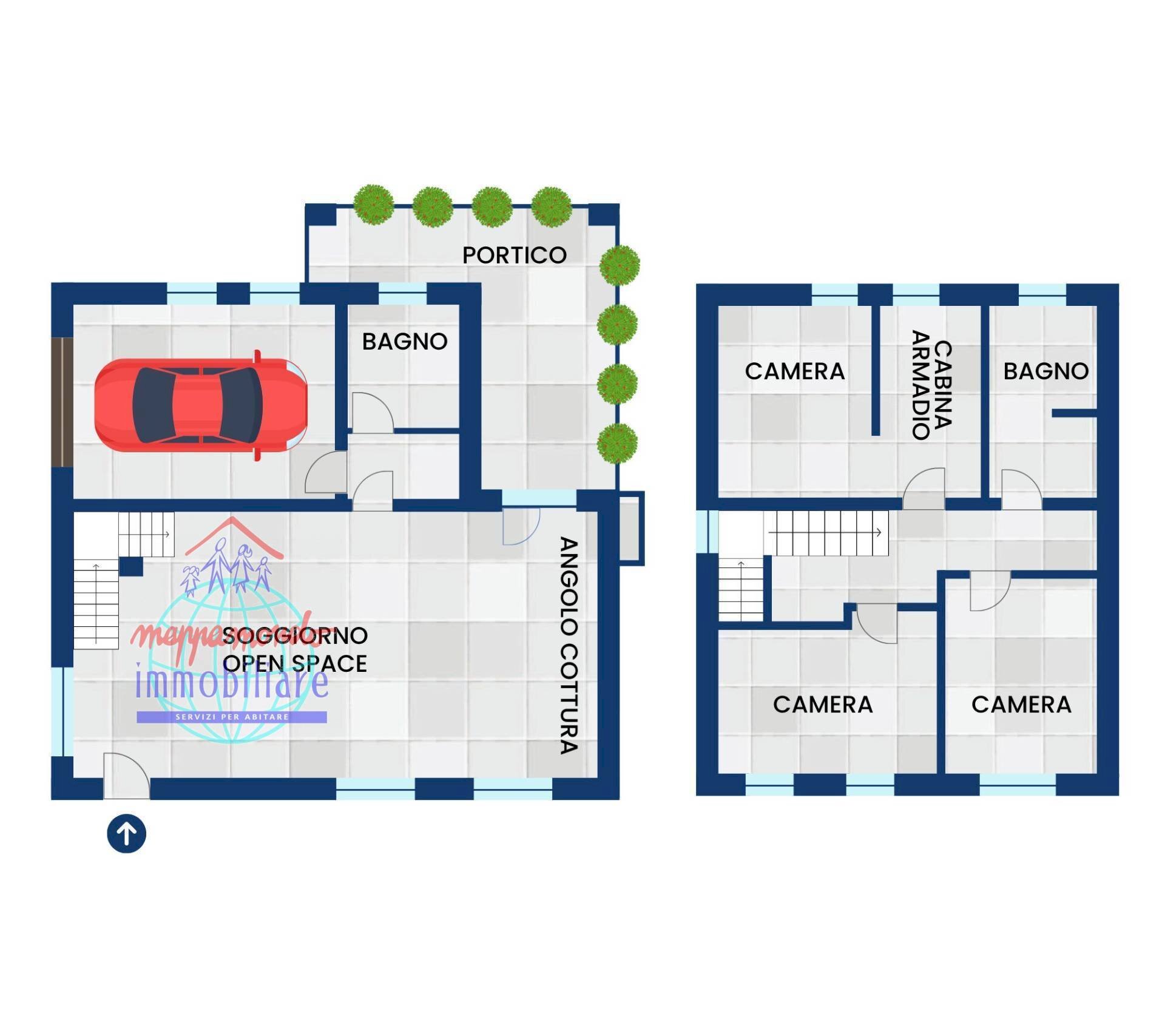 Foto 25 - Villa VIA PRADOLE, Pieve di Cento - planimetria 1