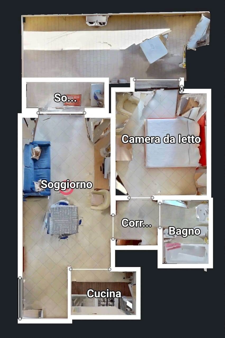 Foto 31 - Bilocale via Raoul Chiodelli
 
65, Roma - planimetria 1