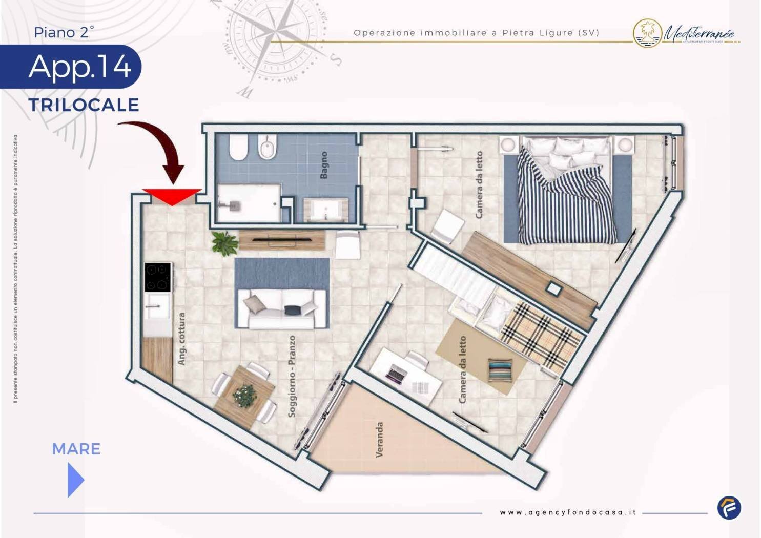 Foto 22 - Stabile - Palazzo Viale Europa, Pietra Ligure - planimetria 1