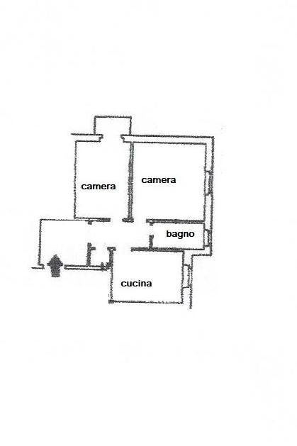 Bilocale via San Bartolomeo del Fossato, 67, Genova (zona Sampierdarena) - planimetria 1