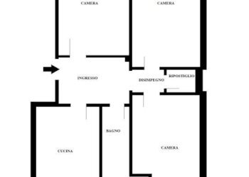 Planimetria - Quadrilocale piazza Madonna delle Grazie, Volpiano - foto 14