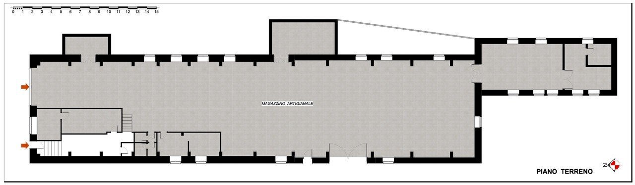 Capannone San Secondo di Pinerolo - planimetria 1