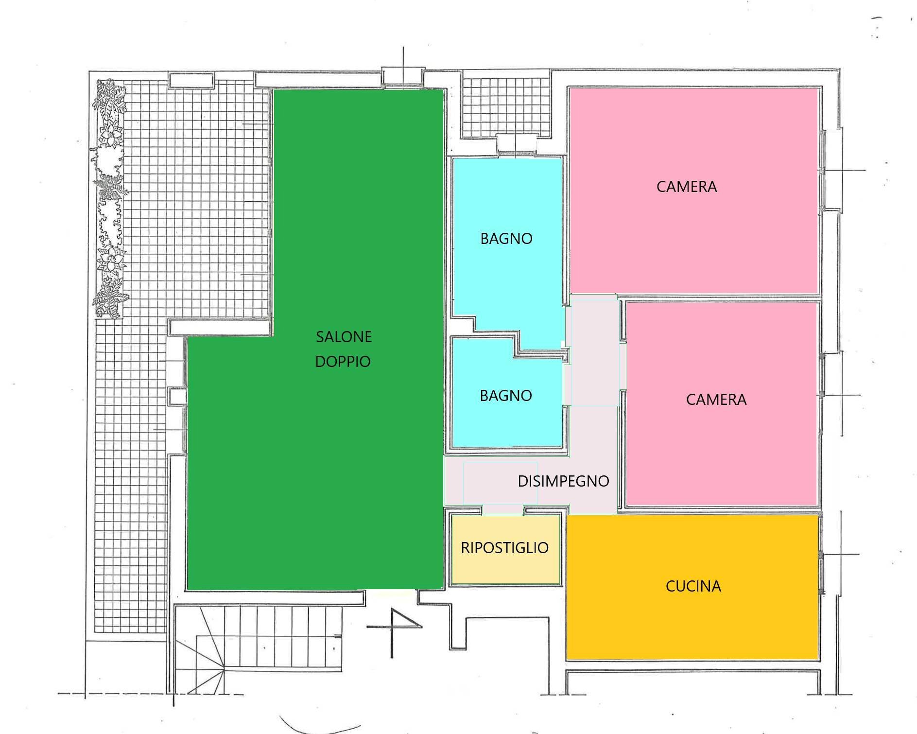 Trilocale viale delle Rimembranze, 1, Busto Arsizio - planimetria 1