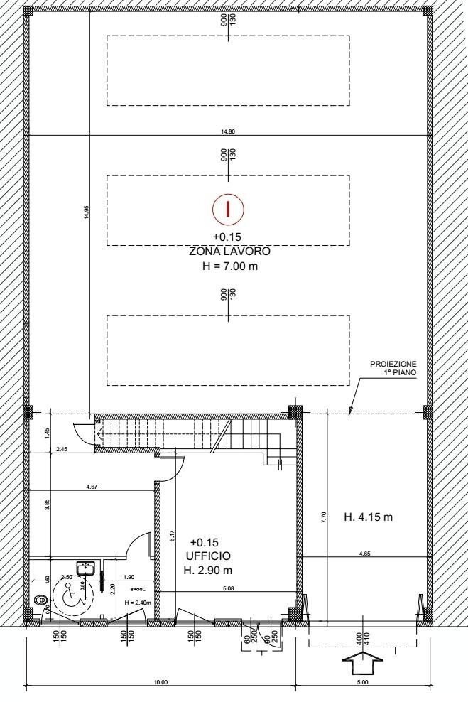 Shed via Monte Grappa, 40, Arese - floor plans 1