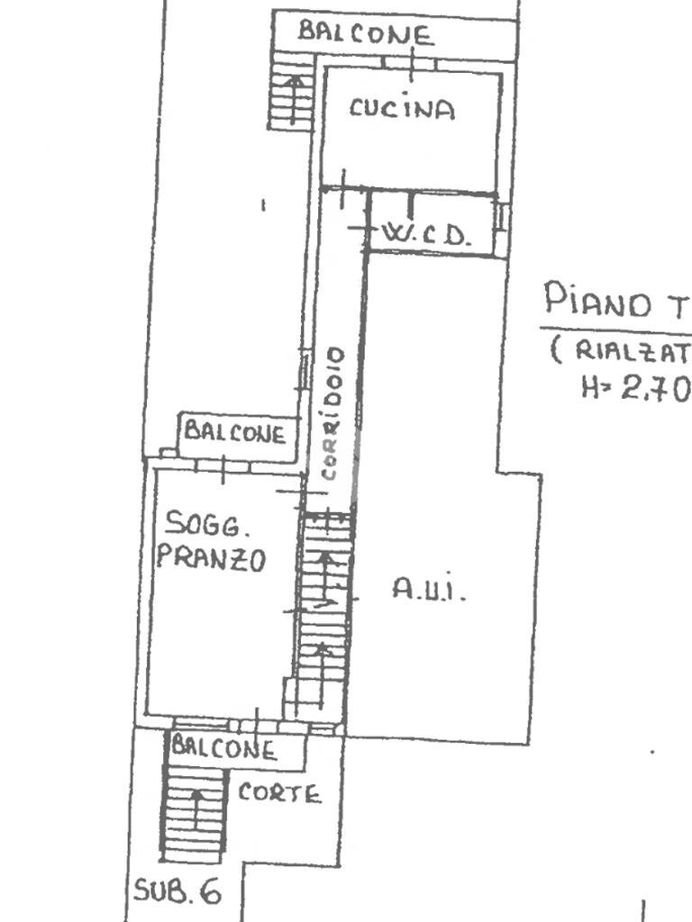 Terraced Villa Viale Litorale Marina, Cesenatico - floor plans 1