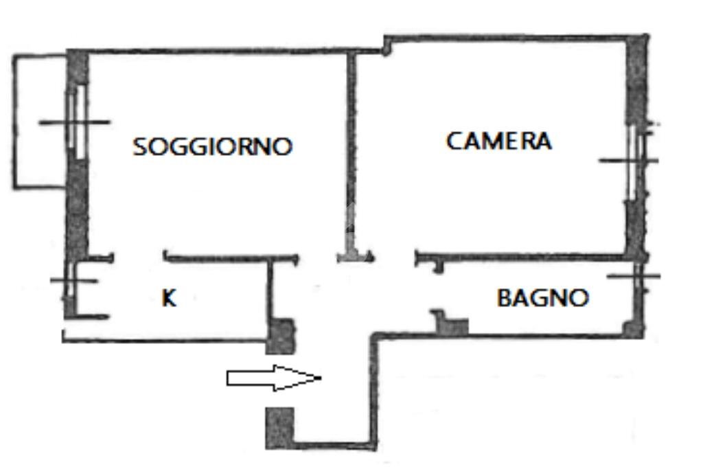 Bilocale Viale Sarca, Milano (zona Bicocca) - planimetria 1