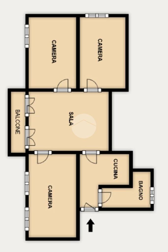 Quadrilocale Via prà, Genova - planimetria 1