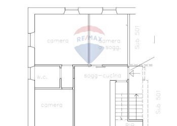 Pianta 2D - Trilocale VIA CARLO ARMELLINI
 
17, Monterotondo - foto 10
