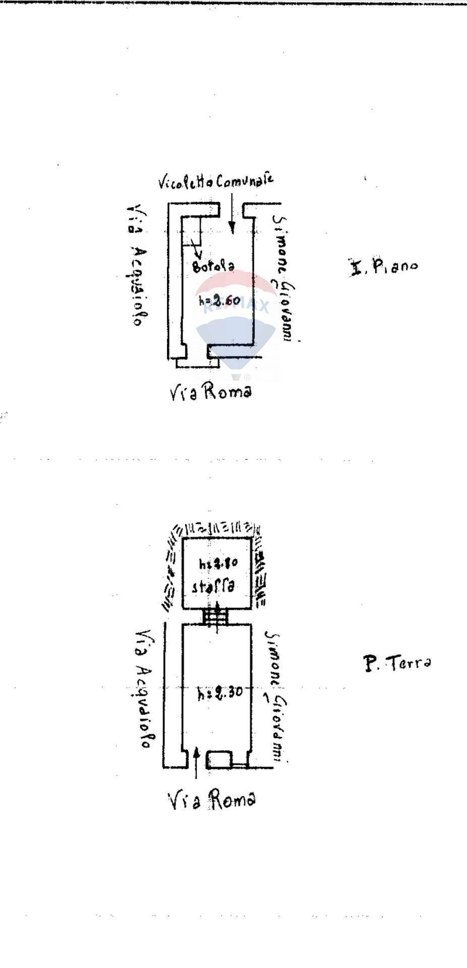 Pianta 2D - Casa semi indipendente Via Roma
 
1, Casalciprano - planimetria 1
