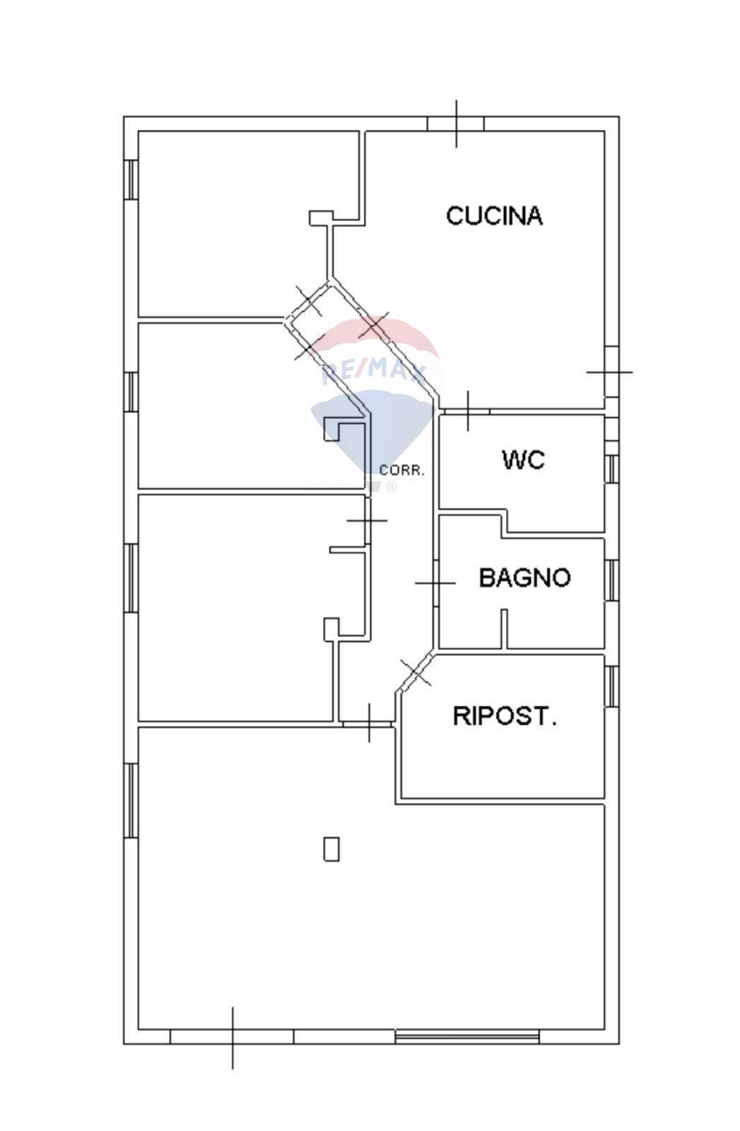 Pianta 2D - Villa contrada sicciarotta bassa, Balestrate - planimetria 1