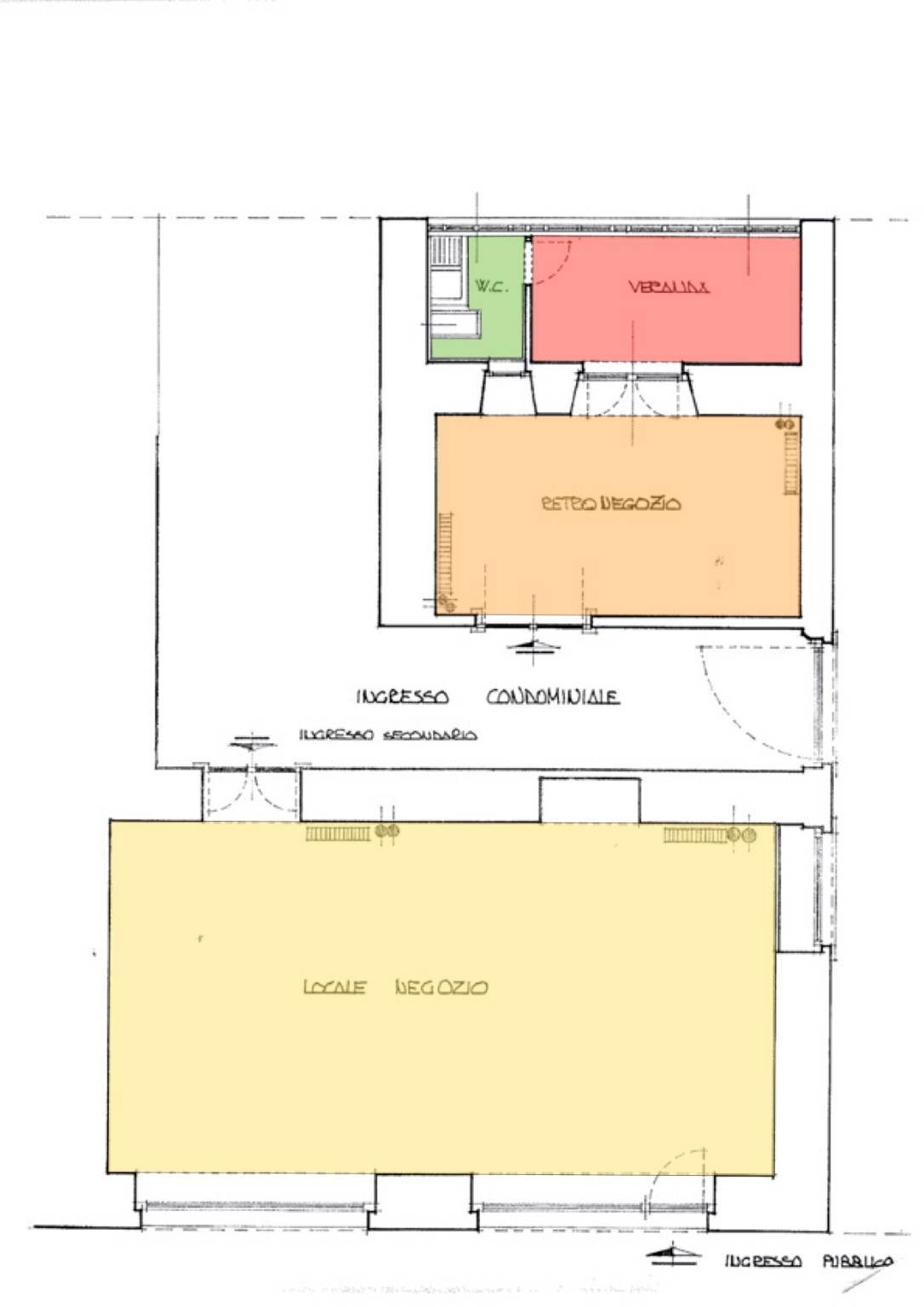 Negozio Pinerolo - planimetria 1