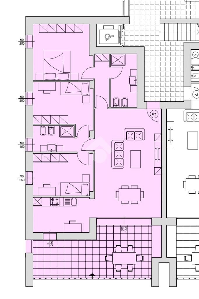 Quadrilocale Viale Silvano Mario Zini, Reggio nell'Emilia - planimetria 1