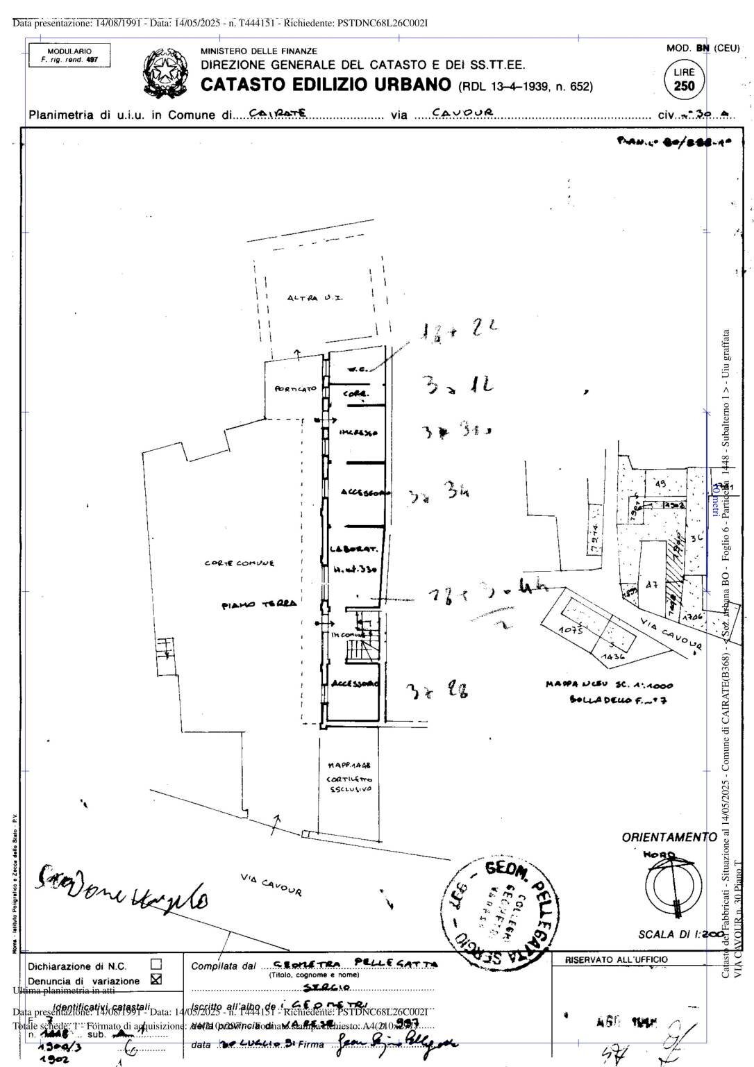 Villa via Camillo Benso di Cavour, 30, Cairate - planimetria 1