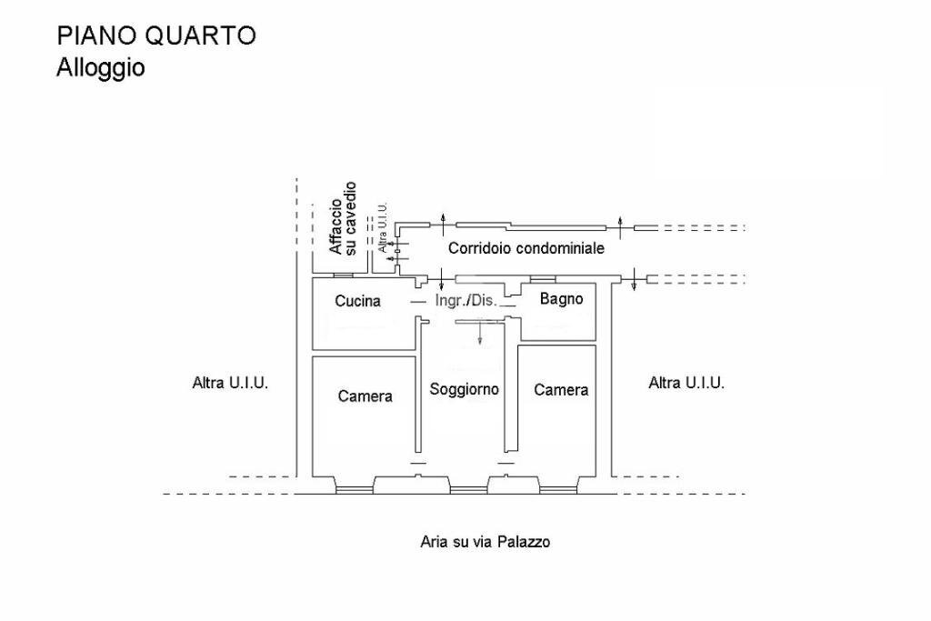 Trilocale Via Palazzo, Sanremo - planimetria 1