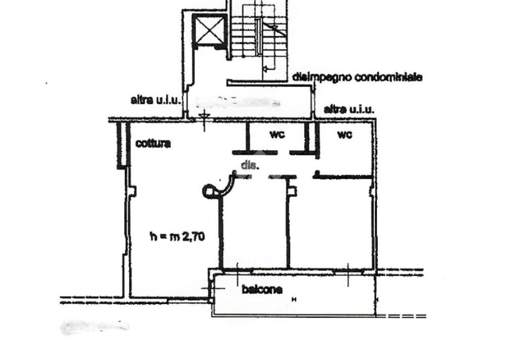 Four-room apartment Via Giuseppe Ungaretti, Genova (neighborhood Pegli) - floor plans 1