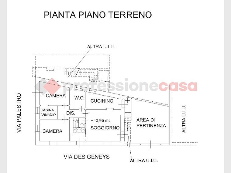 Appartamento Via de Geneys, 30, Pinerolo - planimetria 1