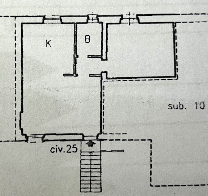 Trilocale via San Fruttuoso, Camogli - planimetria 1