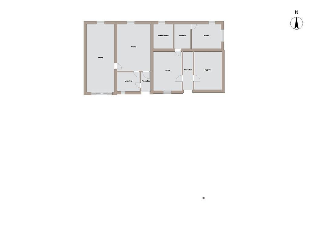 Villa Via comastri, Medicina - planimetria 1