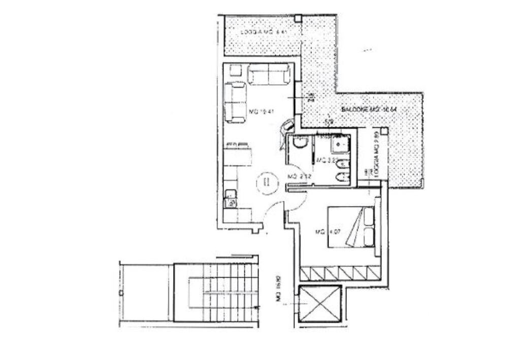 Two-room apartment Via redi, Rimini - floor plans 1