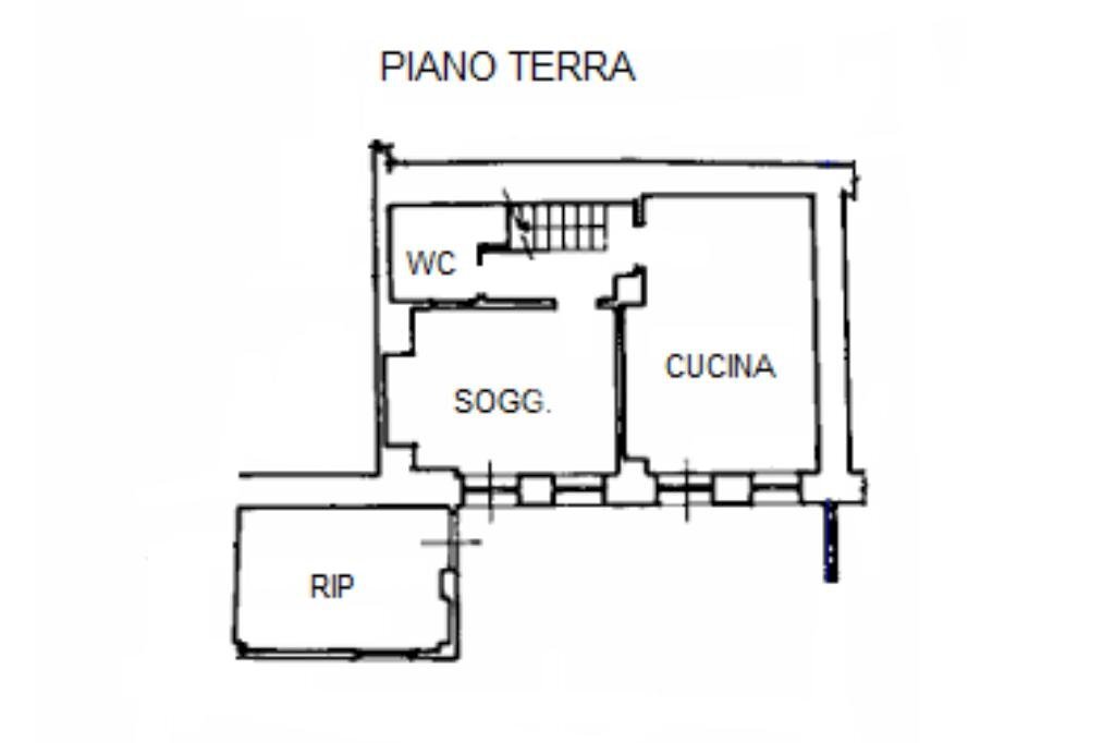 Rustico Via Roma, Azeglio - planimetria 1