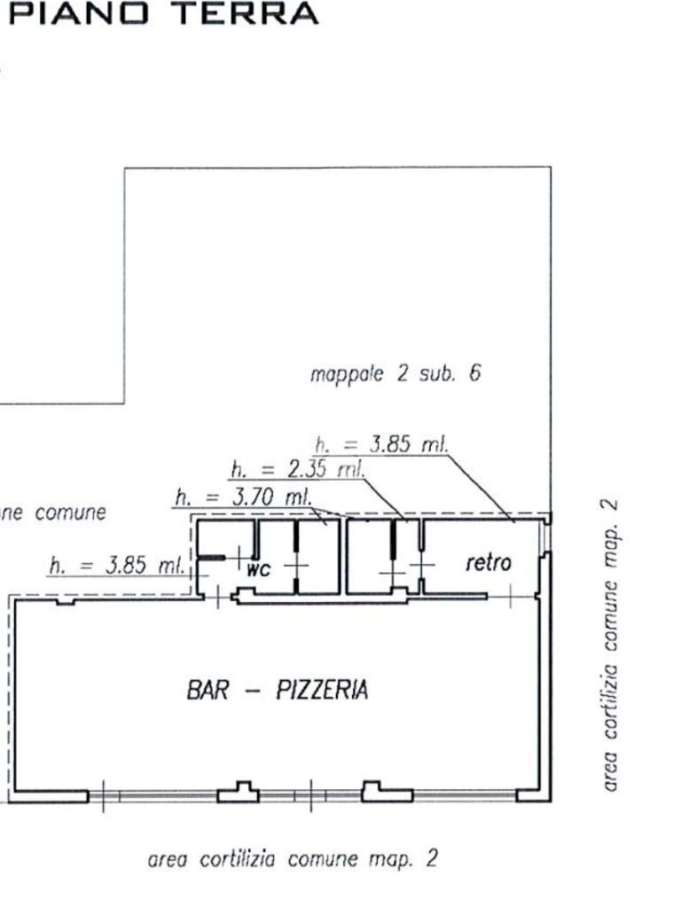 Negozio Via Nazionale, Fornovo di Taro - planimetria 1