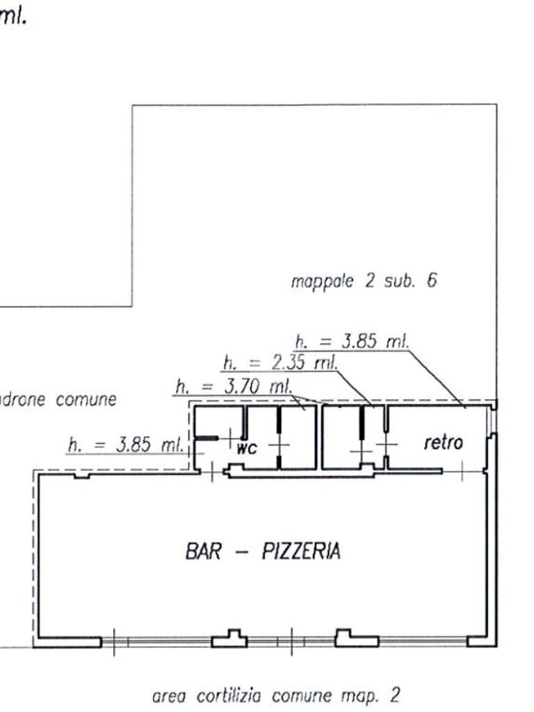 Negozio Via Nazionale, Fornovo di Taro - planimetria 1